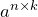 a^{n \times k}
