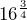16^{\frac{3}{4}}